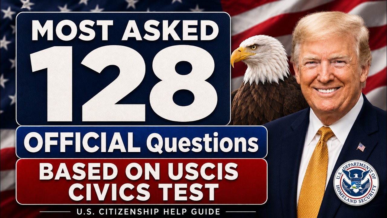 2026-2027 US Citizenship | Easy English Answers for Naturalization USCIS Civics Test 128 Questions