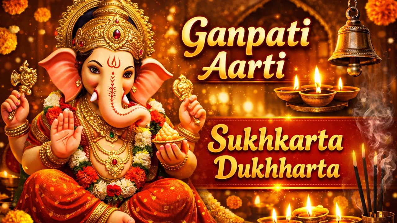 Ganpati Aarti | Sukhkarta Dukhharta Full Aarti | Devotional Songs | Garathi Songs