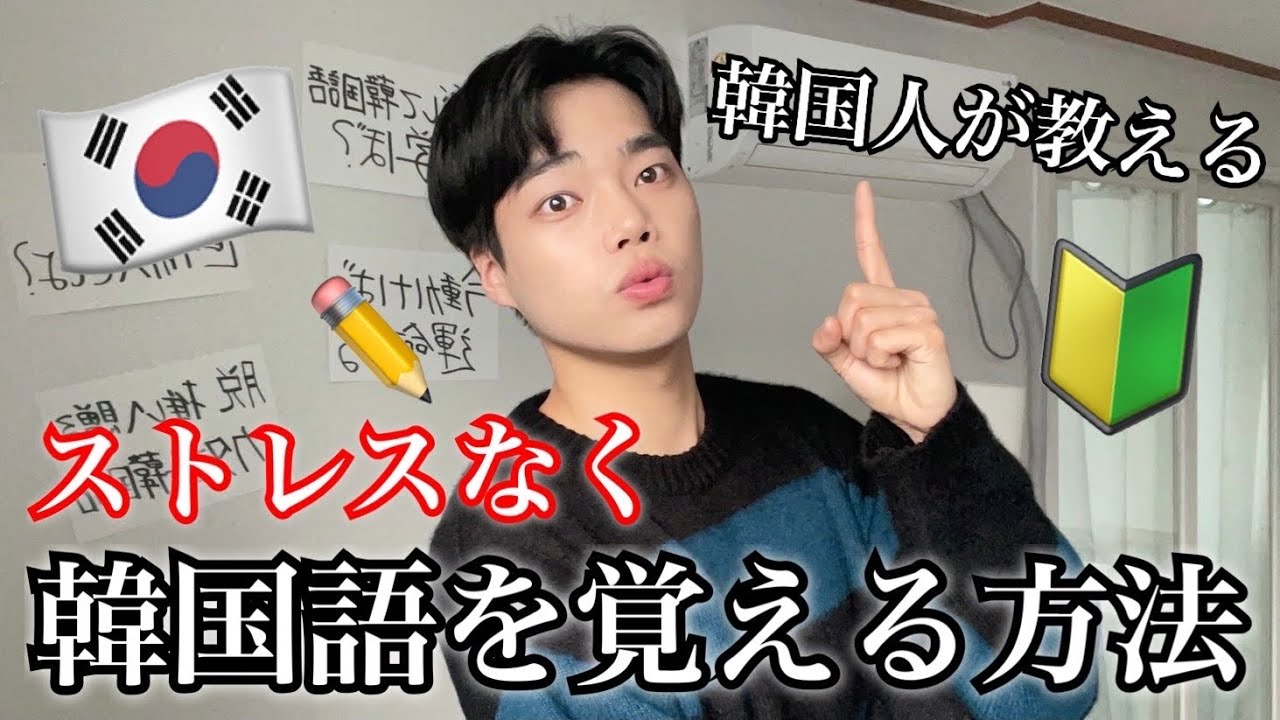 【初心者必見🔰】ストレスなく韓国語を覚える方法 (韓国人直伝‼️)