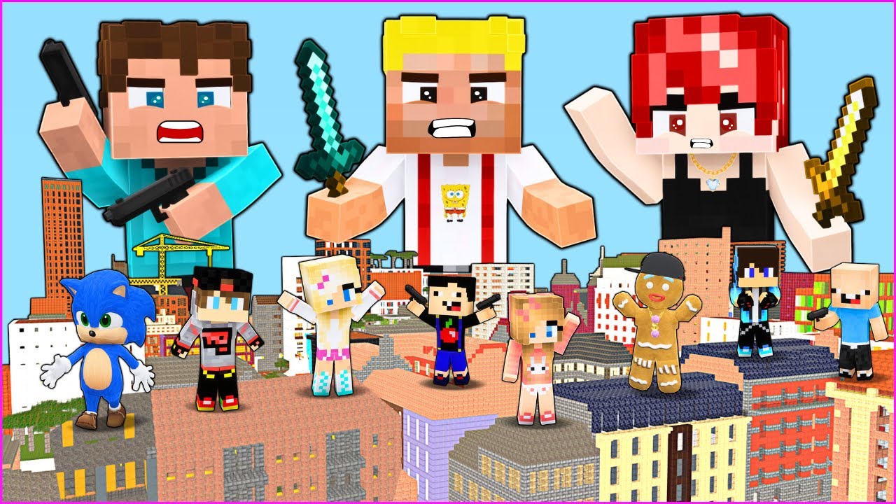EFEKAN VE ARKADAŞLARI ŞEHRİ ELE GE&Ccedil;İRDİ! 😱 - Minecraft