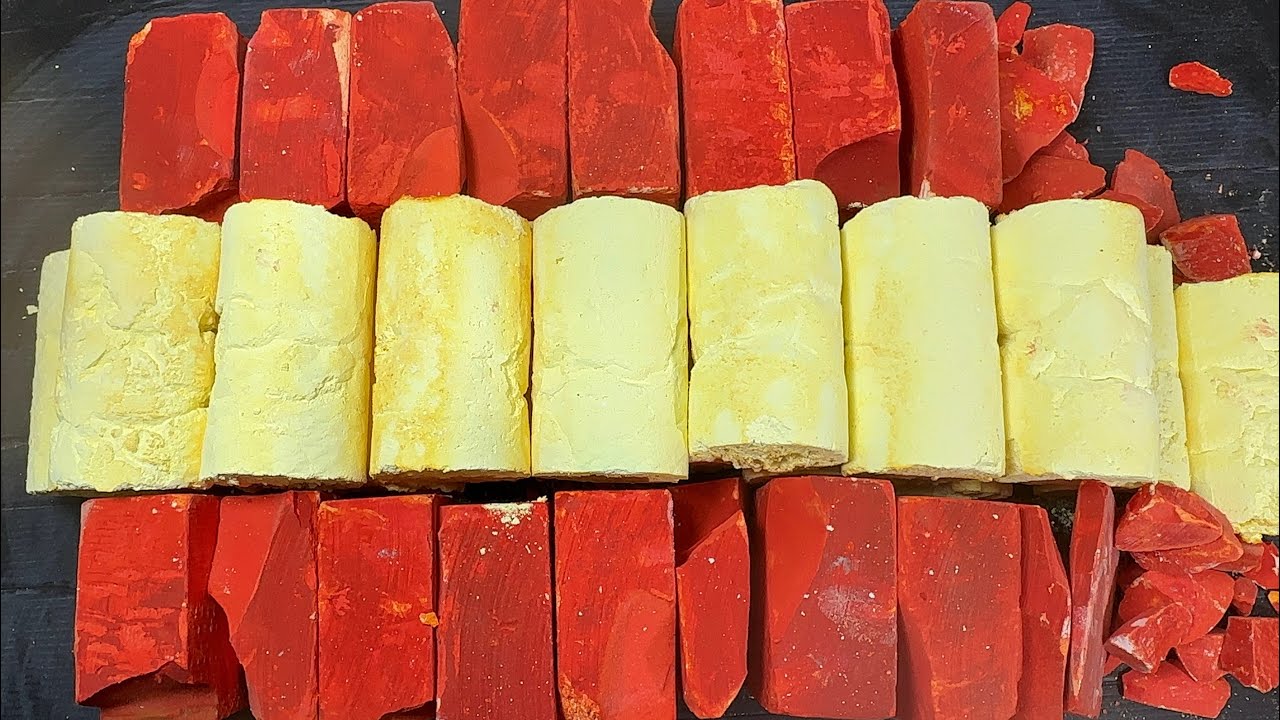 Sunset Crush ~ Dyed Blocks Orange/Red ~ Yellow Cylinders Reforms Result from Tutorial