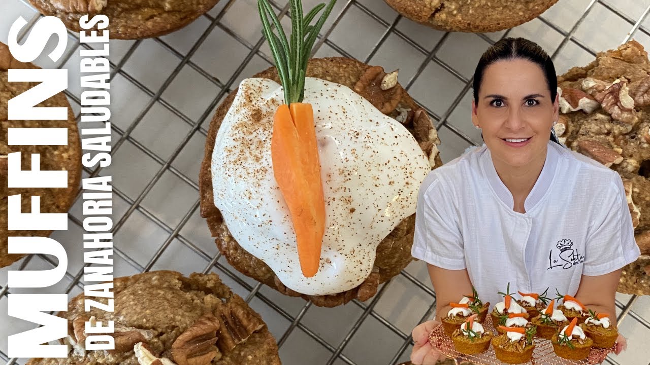 MUFFINS de ZANAHORIA Saludables!!! #carrotcupcakes