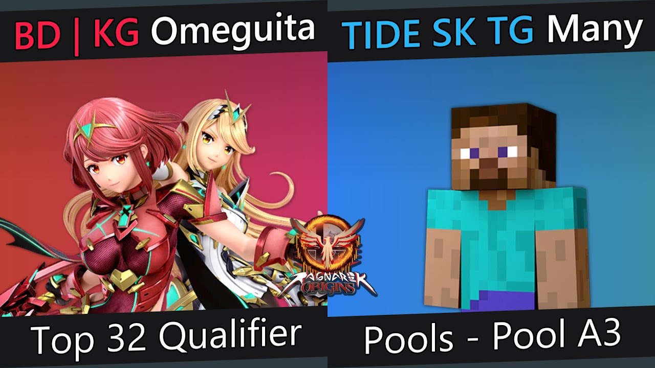 Ragnarok: Origins - Omeguita (Pyra / Mythra) VS Many (Steve) - Pools