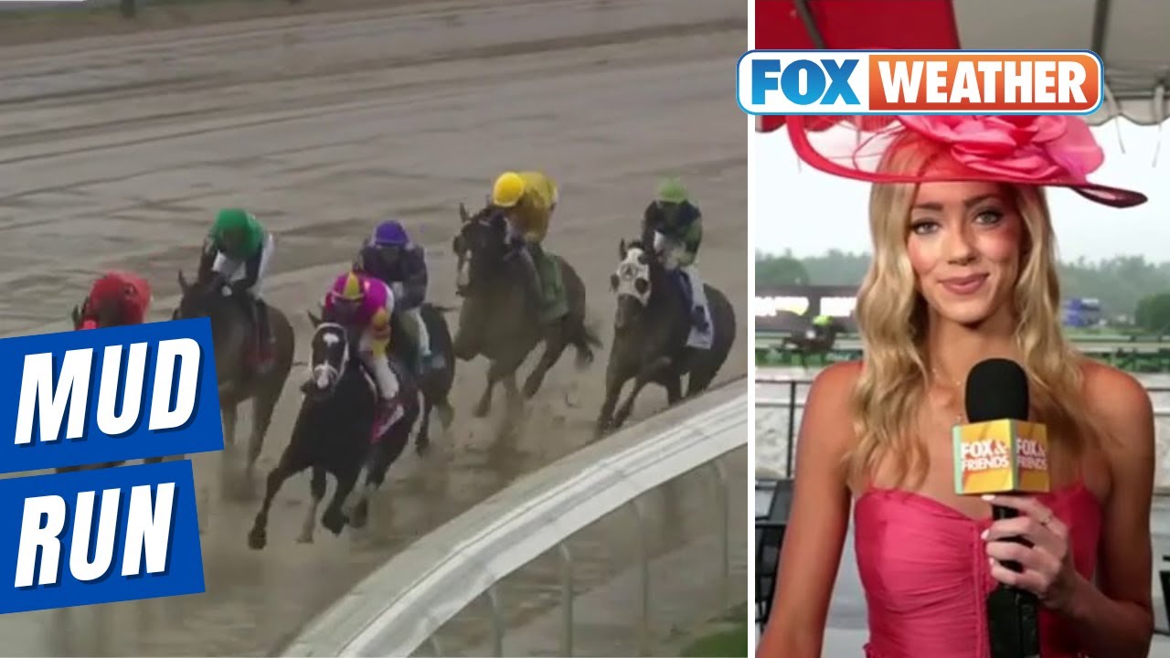 Эбби Хорнасек сообщает с соревнований Muddy Belmont Stakes.