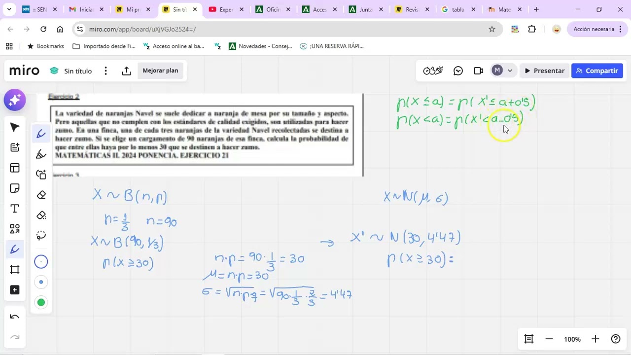 binomial a la normal