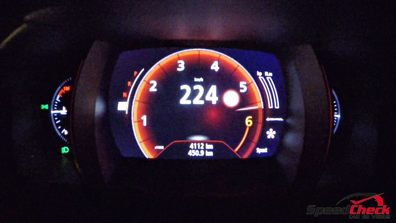 2016 Renault Talisman 1.6 TCe - 0-224km/h Acceleration Test