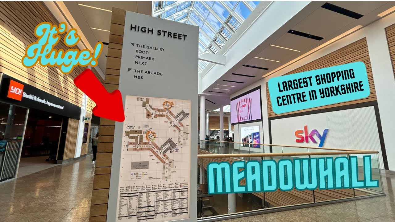“Inside” Meadowhall, Sheffield - Yorkshire’s BIGGEST Shopping Centre (Walking Tour + Drone Views)