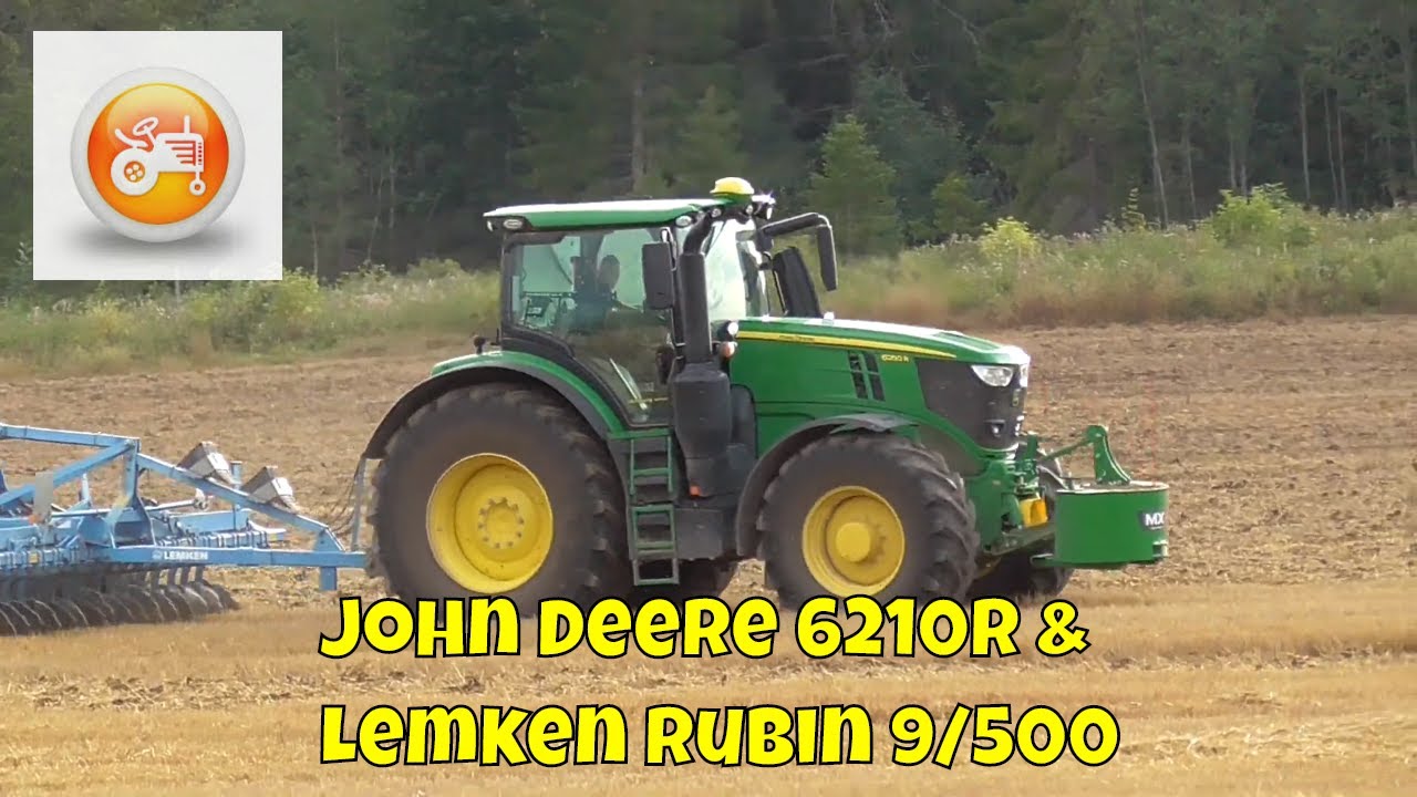 Tillage 2019 | John Deere 6210R & Lemken Rubin 9/500 disc harrow
