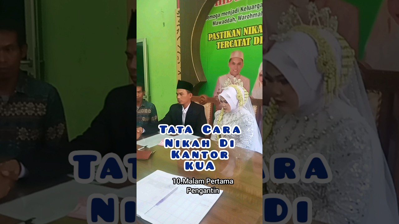 TATA CARA NIKAH GRATIS DI KUA #shorts