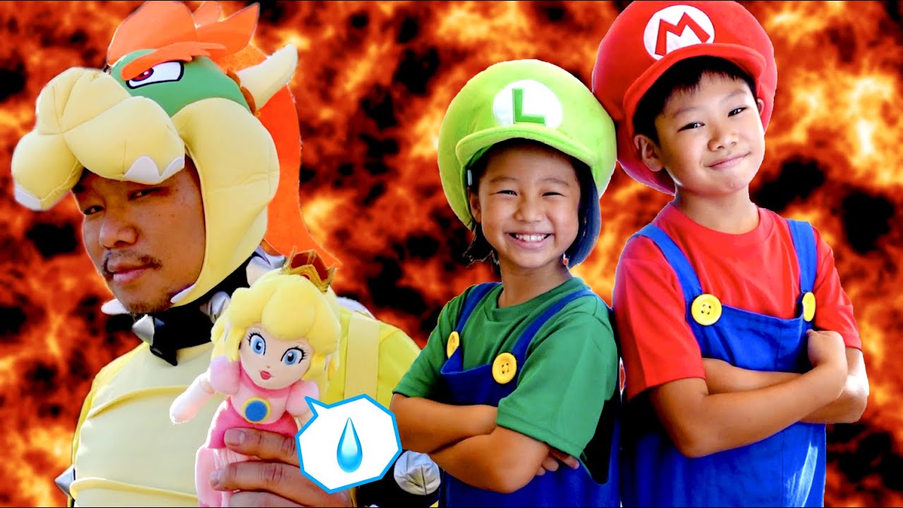公園が溶岩だらけになっちゃった〜！クッパを倒してピーチを救え！floor of lava