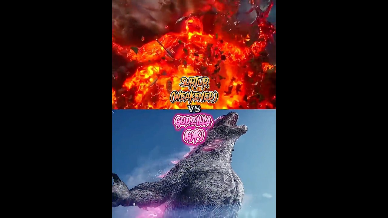 Godzilla (GXK) vs Surtur (Weakened) 