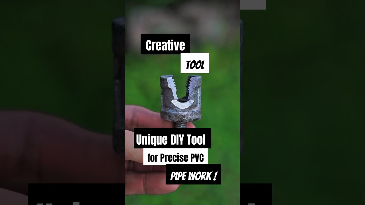 DIY Innovation: A Creative Tool for Easy PVC Pipe Threading!