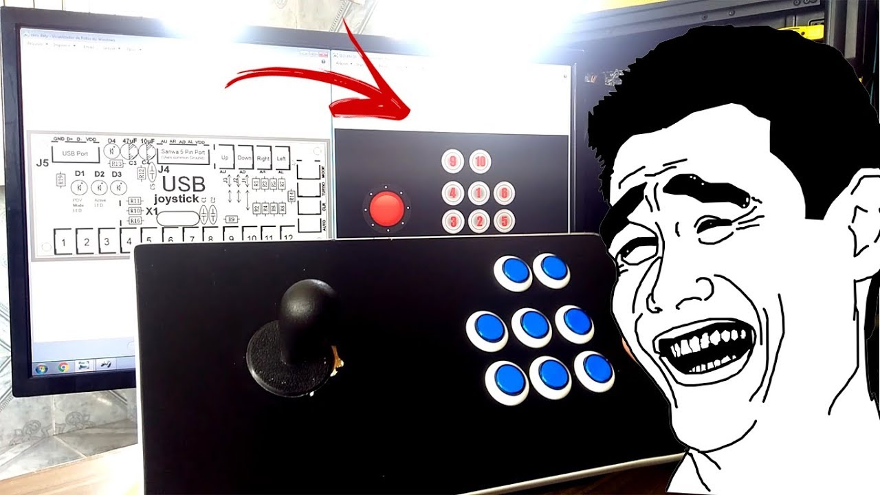 SEQUENCIA DE LIGAÇÕES DOS BOTÕES - CONTROLE ARCADE