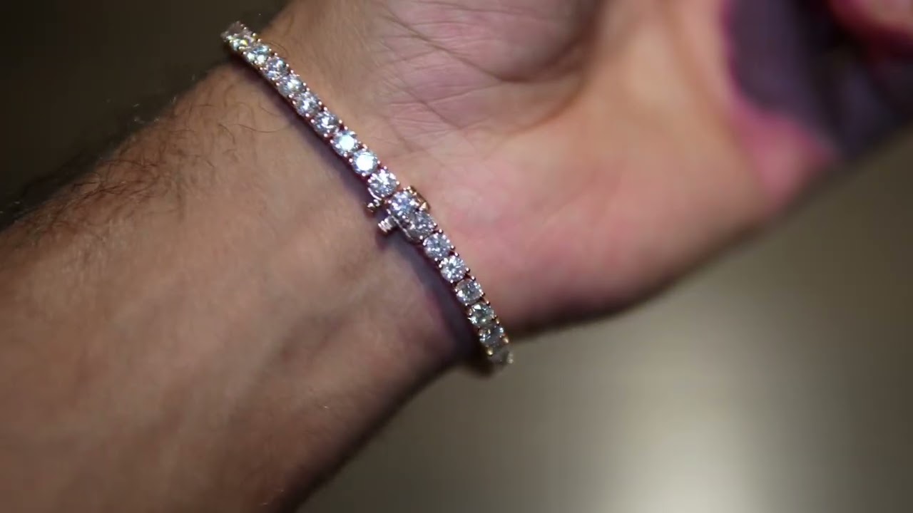 Traxnyc Rose Gold 20pt Tennis Bracelet