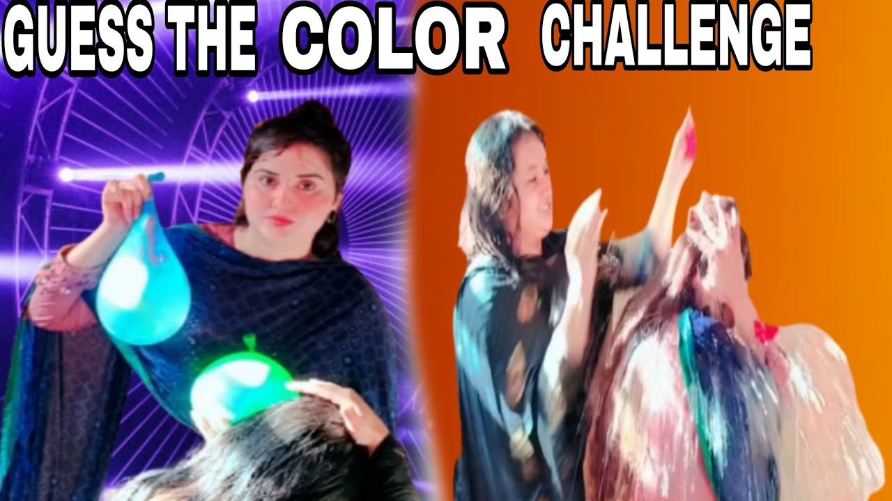WATER BALLOON 🎈 GUESS THE COLOR CHALLENGE GAME VLOG 👉 ( EMAN UMAR)