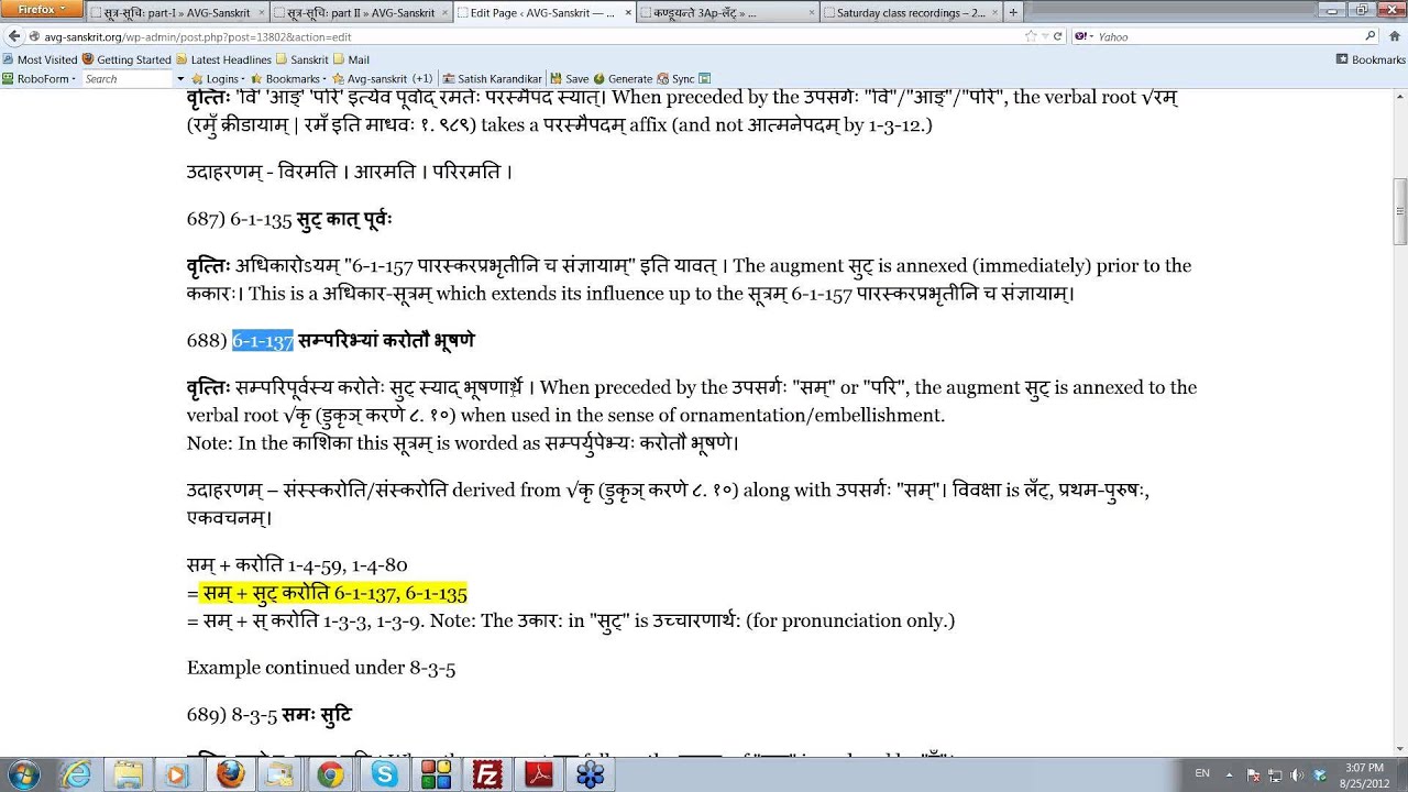 Vyakaranam Class #63