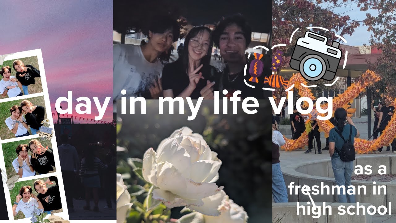 day in my life as a freshman in high school 📚: fall fest, work, photos