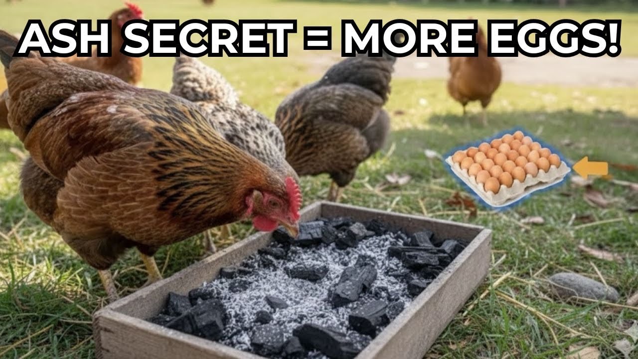 Charcoal and Ash: The SECRET to Healthier & Superproductive Chickens. This is how I use it