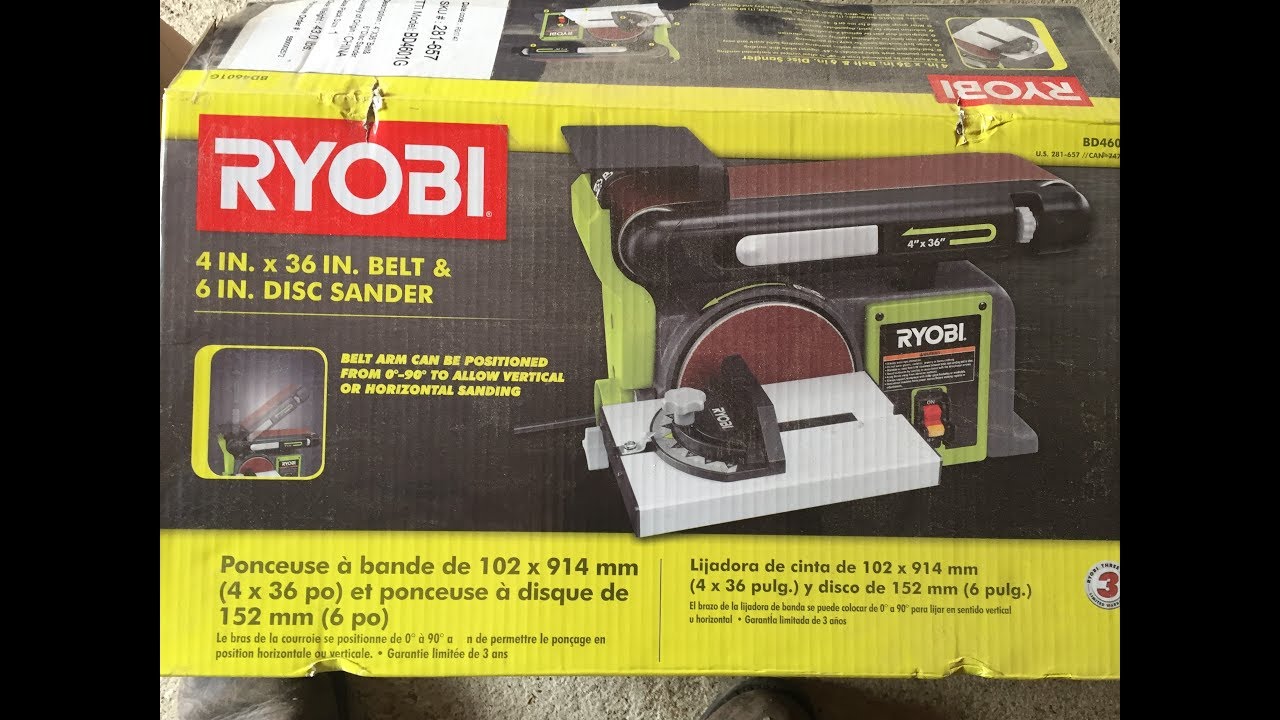 Ryobi Bench Top Belt and Disc Sander Review and Spoon-making