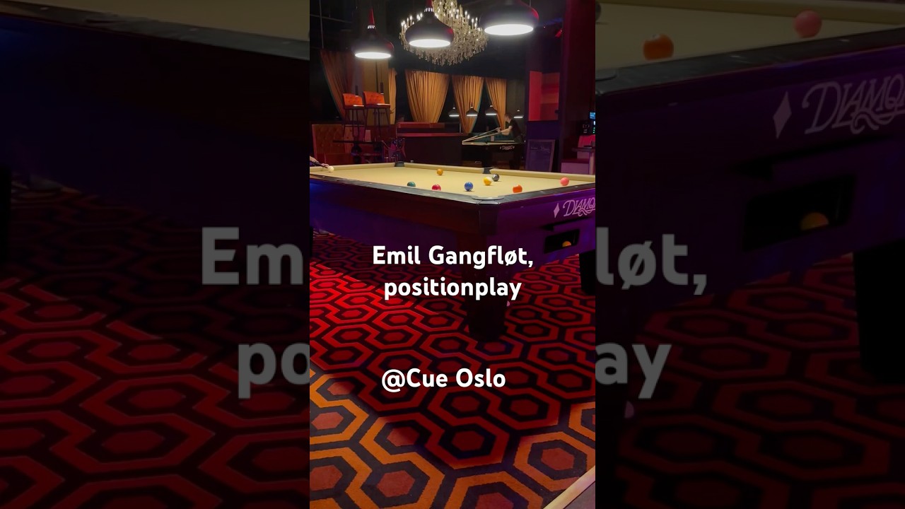 Emil Andr&eacute; Gangfl&oslash;t playing a nice positionshot