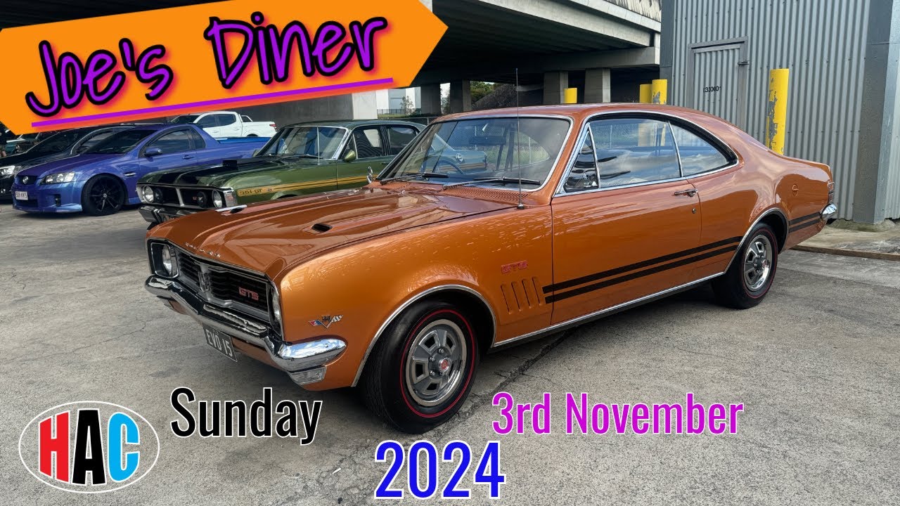 Joe's Diner Car meet  Kingsford Smith Dr Eagle Farm Brisbane Sunday 3rd November 2024