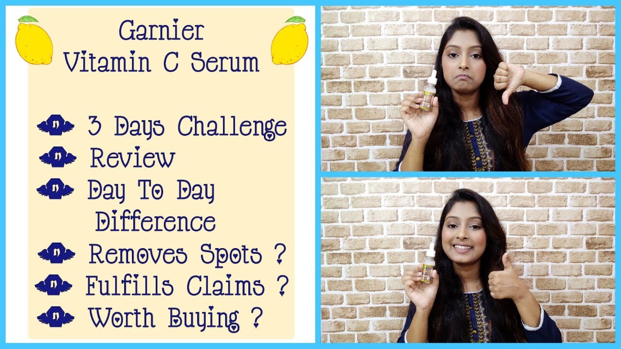 *New* Garnier Light Complete Vitamin C Serum | 3 Days Challenge | Vitamin C & Lemon | Anwesha Sinha
