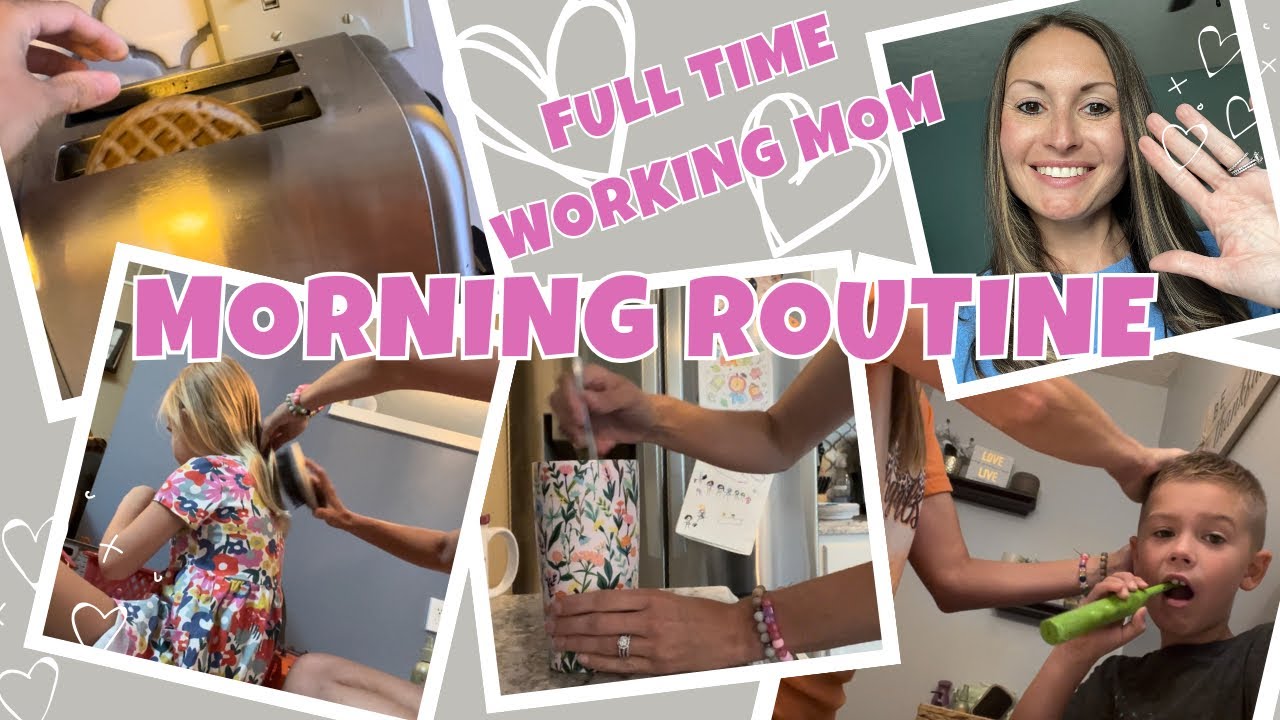Morning Routine of Full Time Working Mom of 2|Back to school Morning Routine|