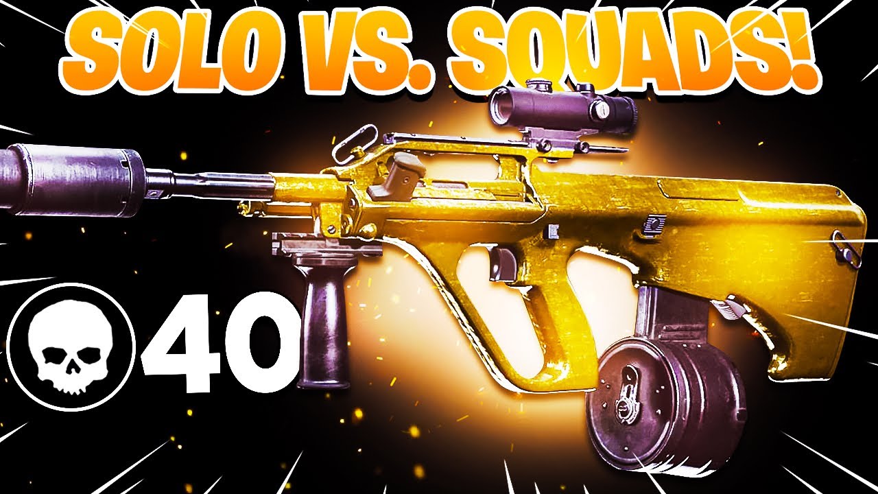 40 KILLS in *SOLO SQUADS* with the BEST GUN in WARZONE! (Cold War Warzone)