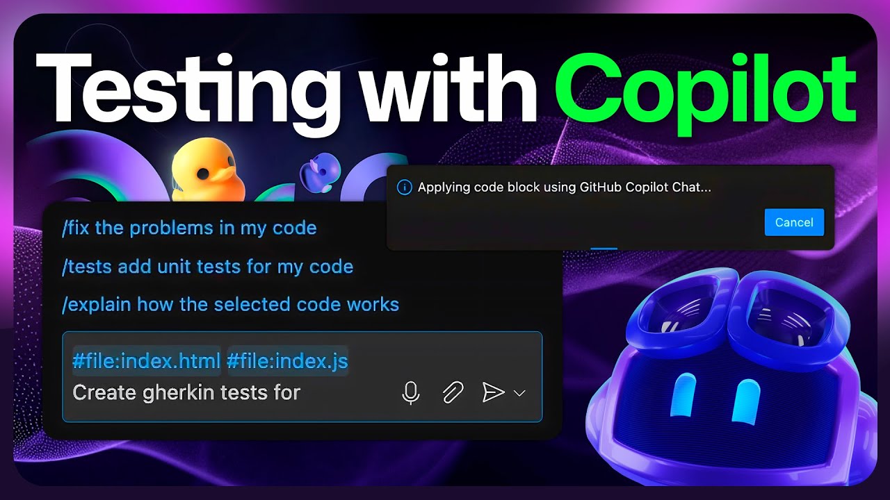 Тестирование с помощью GitHub Copilot