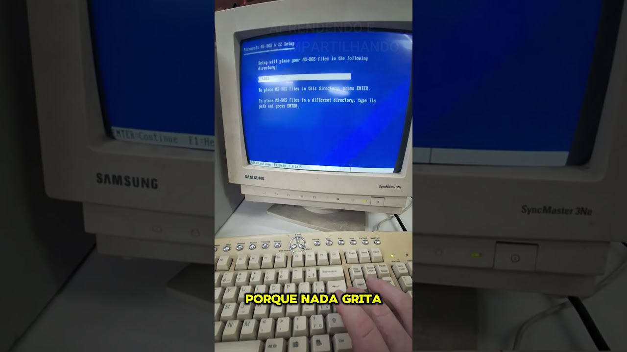 MS-DOS - Instala&ccedil;&atilde;o com disquetes #nostalgia