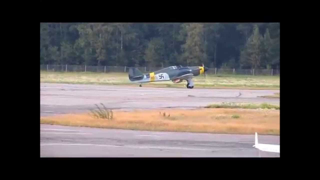 hawker hurricane landing Malmi 2014