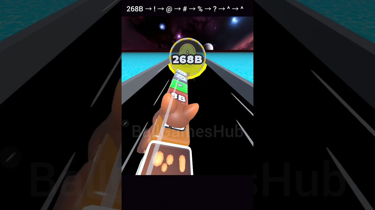 Jelly Tube Run 2048 (268B &rarr; ! &rarr; @ &rarr; # &rarr; % &rarr; ? &rarr; ^ &rarr; ^) &mdash; Безумная эволюция символов! #шорты