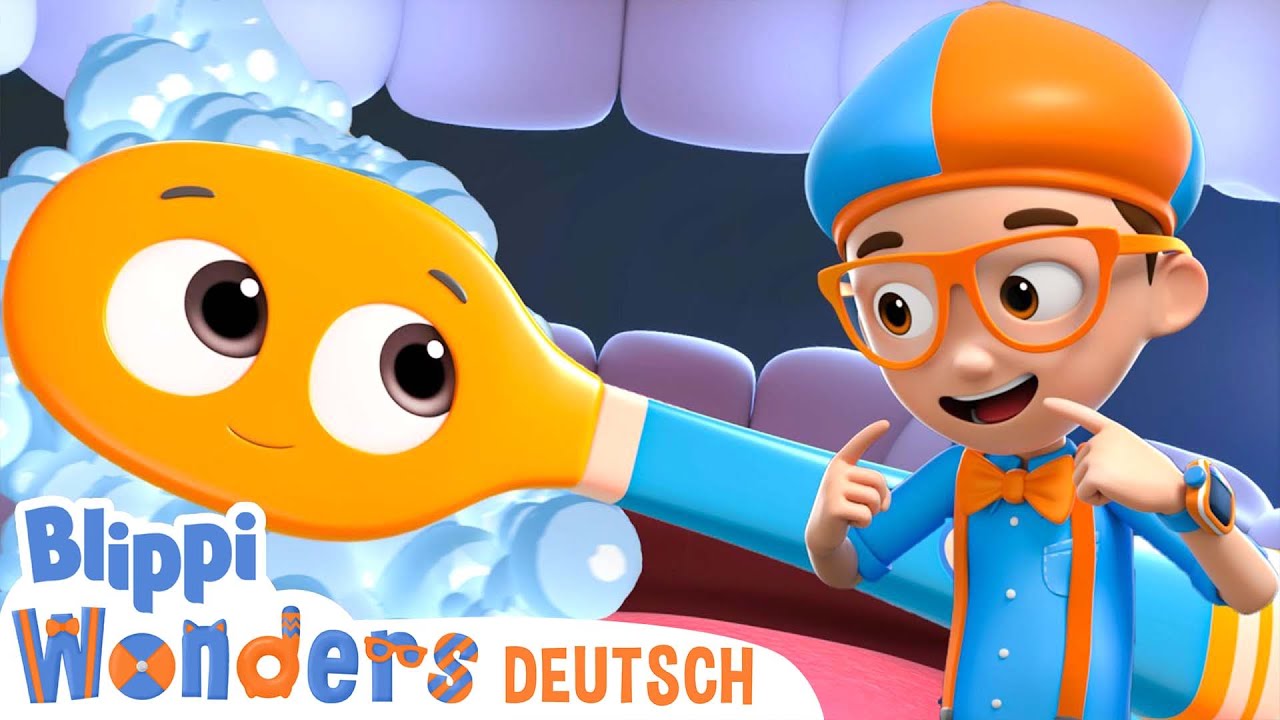 Die Zahnbürste - Lerne Zähne putzen - Die Entdeckungen von Blippi | Abenteuer und Videos für Kinder