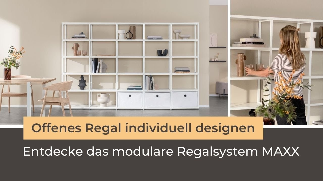 Offenes Regal Ideen f&uuml;r modernes Wohnen | MAXX Regalsystem