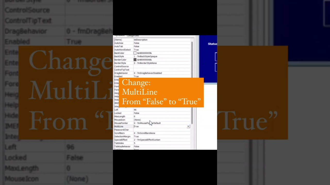 How to make Textbox with Multiple lines in a Userform  #shortsvideo #automation #vba
