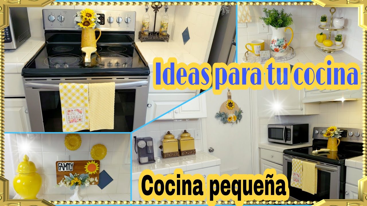 Cocina pequeña decoración.