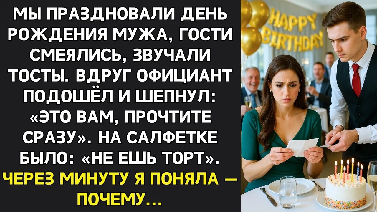 Странная женщина передала записку  Не ешь торт   Я послушалась  и спасла себе жизнь