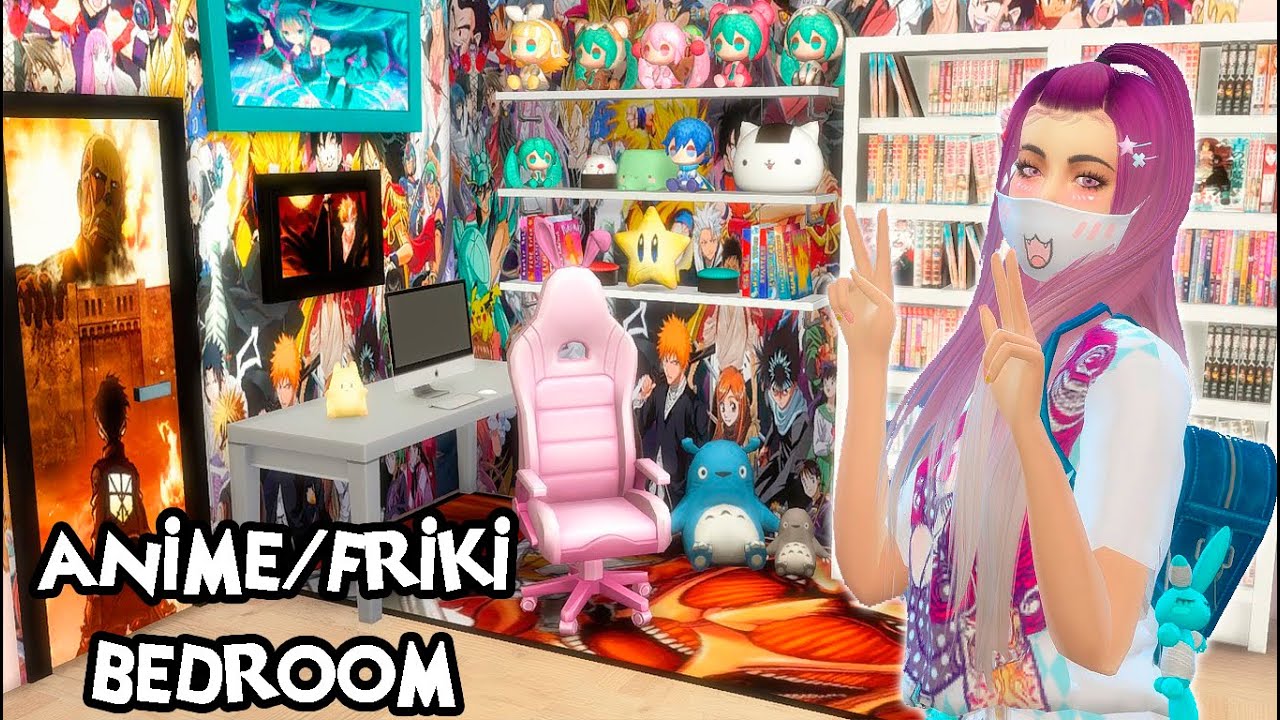 Los Sims 4 CC Finds Decoración Anime/Friki | Descarga Contenido Personalizado para tus sims OTAKUS!