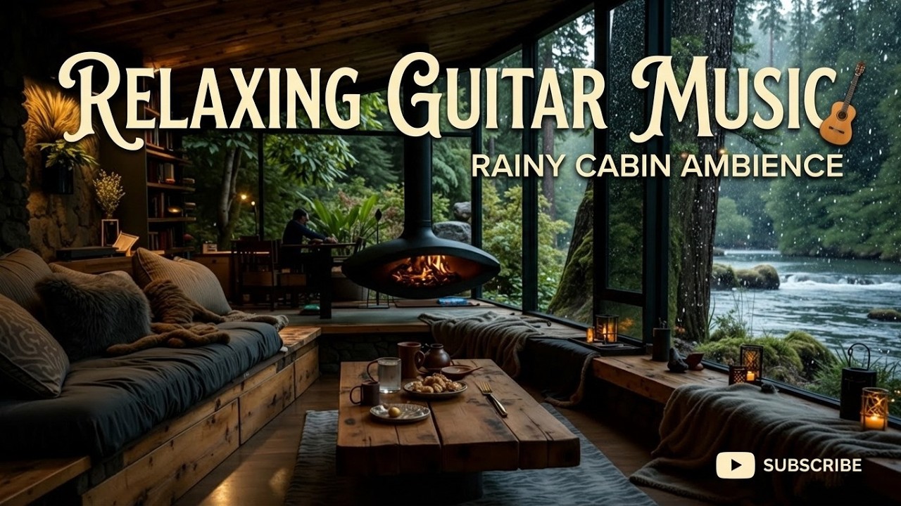 Relaxing guitar music - Уютная акустическая гитара для глубокого сна и снятия стресса под дождем