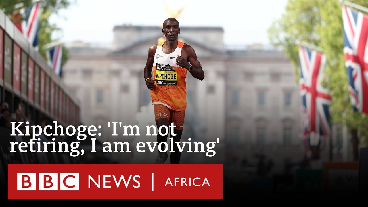 'I'm not retiring, I am evolving': Eliud Kipchoge starts world marathon tour - BBC Africa