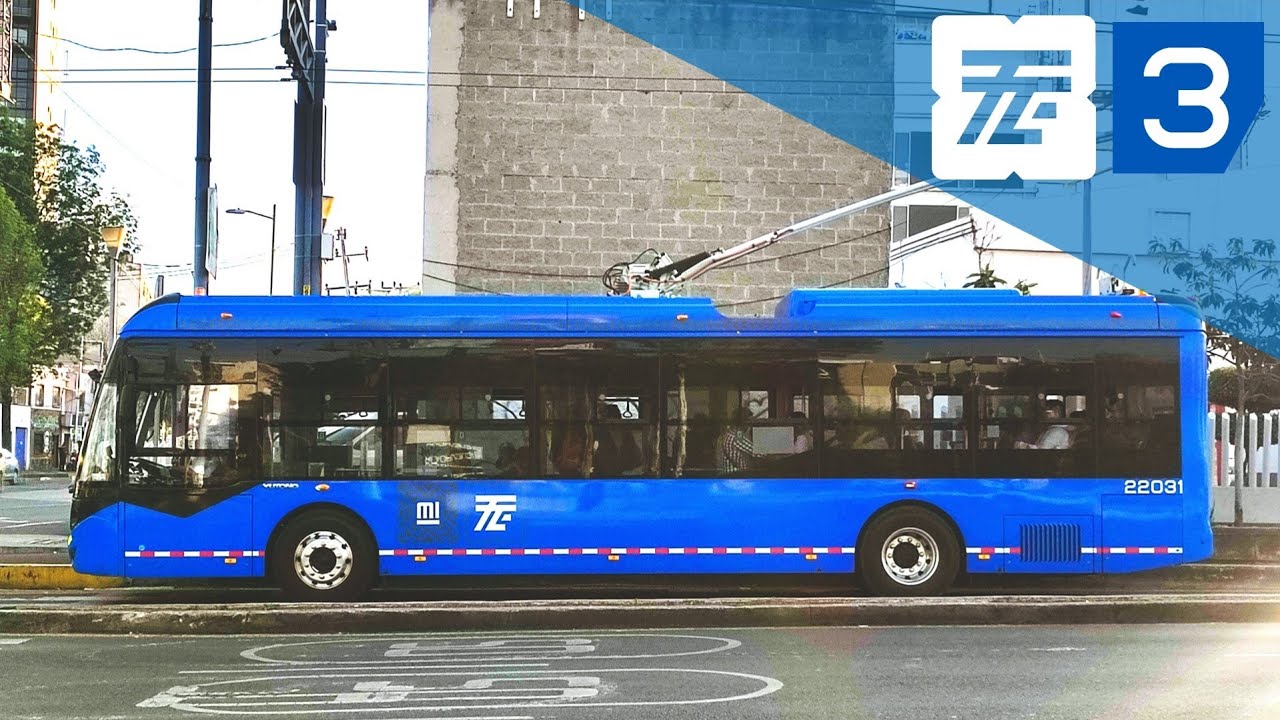 Trolebús CDMX - Línea 3 - De Museo de Transportes Eléctricos a Mixcoac - RECORRIDO COMPLETO