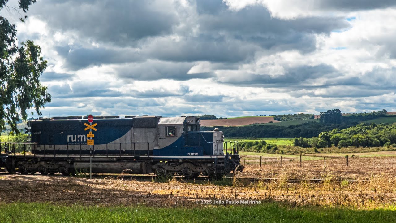 ÚLTIMO TREM COMERCIAL DA RUMO NA FERROVIA TRONCO PRINCIPAL SUL EM PAPANDUVA - 10/05/25