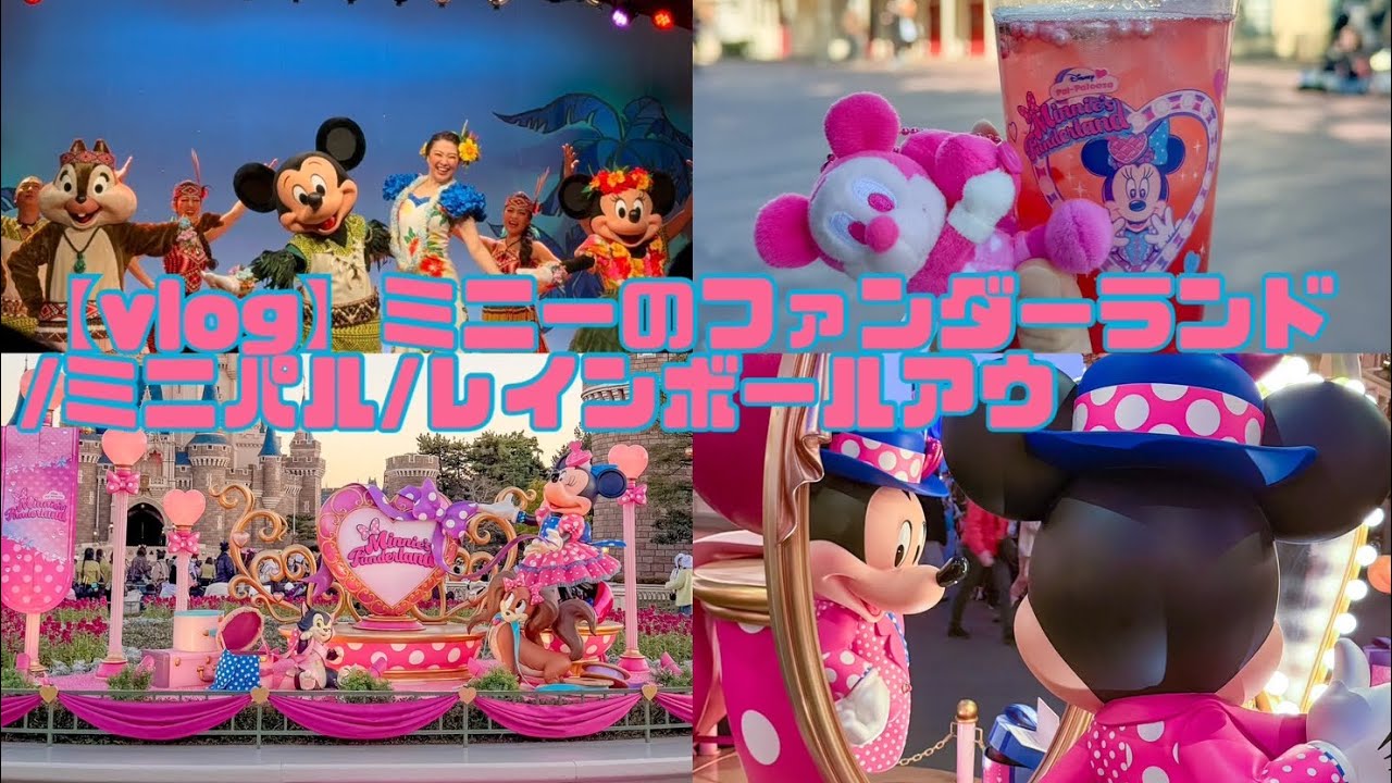 【vlog】ミニーのファンダーランド/ミニパル/レインボールアウ
