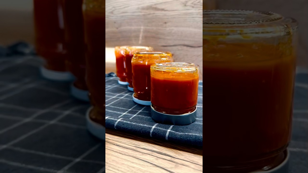 Hausgemachte Tomatensauce im Glas 🍅🫙 | Der Sommer f&uuml;r kalte Tage konserviert