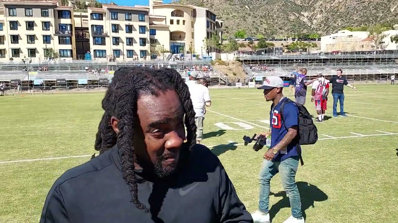 WALE at Celebrity Sweat Flag Football Game in Malibu, Cali #wale #malibu #flagfootball