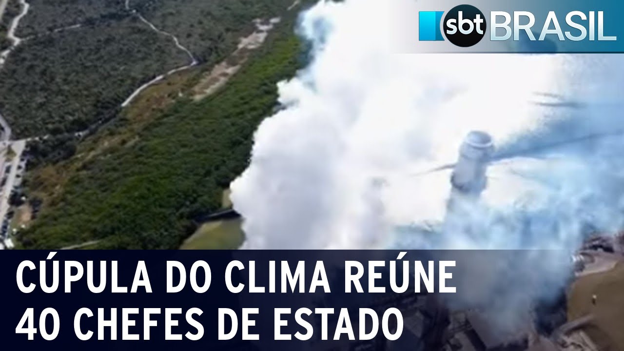 C&uacute;pula internacional do clima contar&aacute; com Jair Bolsonaro | SBT Brasil (20/04/21)