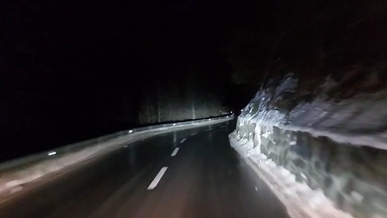 Nightdriving in Switserland in the Anniviers Valley  from Zinal to  Sierre 20260112 2039431 Part One
