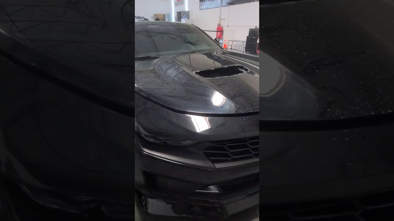 One word, Satin ⚫️ #CamaroHood #Hoodwrap