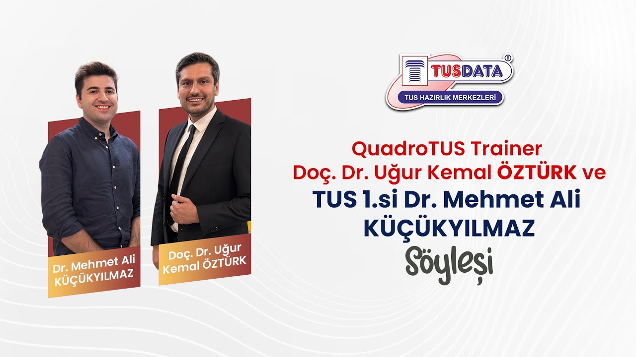 2025 Sonbahar TUS | Türkiye 1.'si Dr. Mehmet Ali KÜÇÜKYILMAZ ile söyleşi