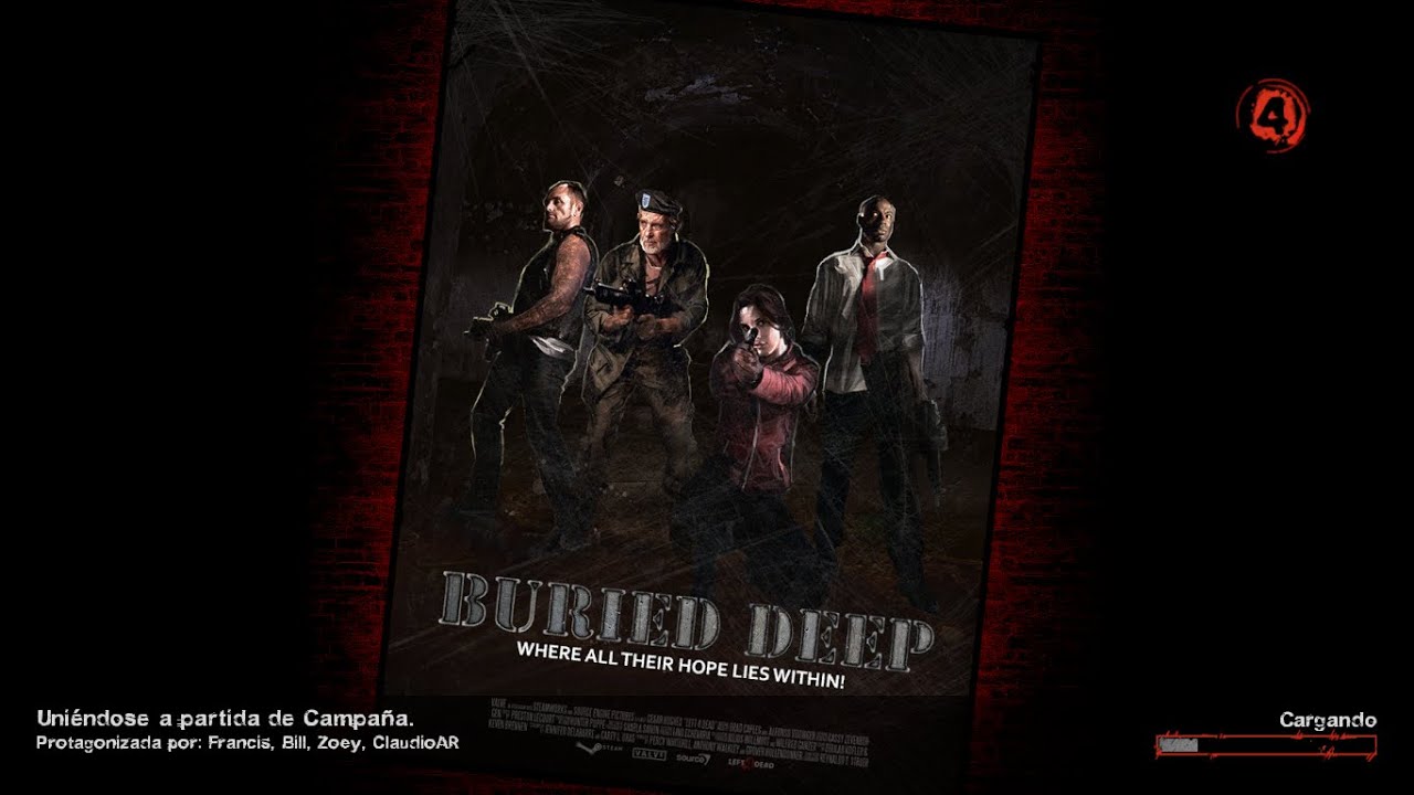 Left 4 Dead 2 - Buried Deep Experto Gameplay Completo (Excelente mapa)